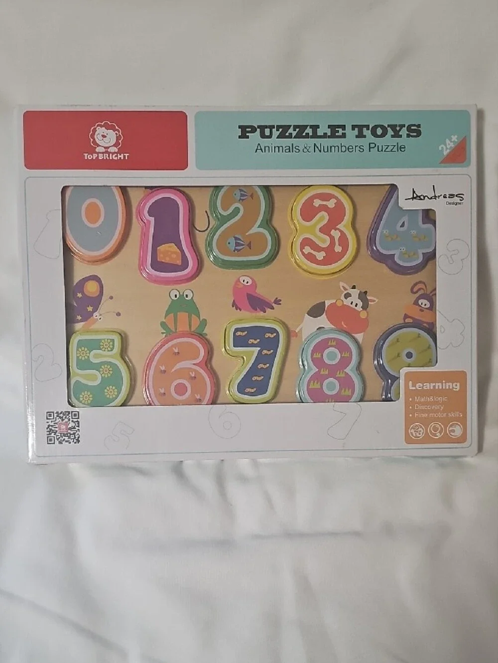 Top Bright Puzzle Toys Numbers Wooden Puzzle New